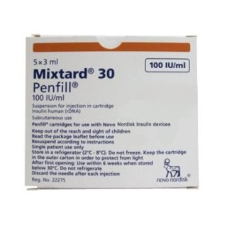 Mixtard 30 Penfill 100 IU Novo Nordisk